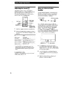 Preview for 12 page of Sony SA-VA15 Operating Instructions Manual