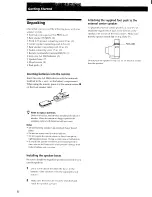 Preview for 4 page of Sony SA-VA29 Operating Instructions Manual