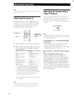 Preview for 12 page of Sony SA-VA29 Operating Instructions Manual