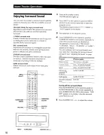 Preview for 10 page of Sony SA-VA500 Operating Instructions Manual