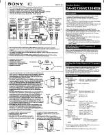 Sony SA-VE150 User Manual preview