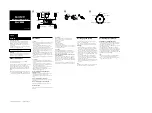 Sony SA-VE2M Instruction & Operation Manual preview