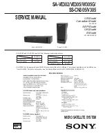 Sony SA-VE302 Service Manual предпросмотр