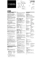 Предварительный просмотр 3 страницы Sony SA-VE322 Owner'S Manual