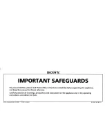 Предварительный просмотр 7 страницы Sony SA-VE322 Owner'S Manual