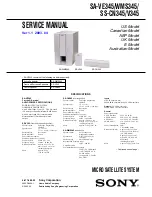 Sony SA-VE345 Service Manual предпросмотр