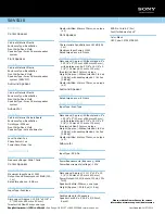 Preview for 2 page of Sony SA-VS110 Specifications