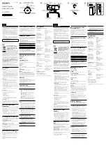 Предварительный просмотр 1 страницы Sony SA-VS130H Instruction Manual