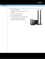 Preview for 1 page of Sony SA-VS310 Specifications