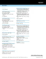 Preview for 2 page of Sony SA-VS310 Specifications