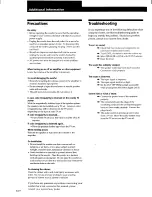 Preview for 10 page of Sony SA-W505 Operating Instructions Manual