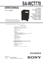 Sony SA-WCT770 Service Manual предпросмотр