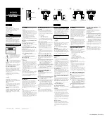 Preview for 1 page of Sony SA WM500 - 150 Watt Active Subwoofer Owner'S Record