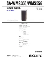 Sony SA-WMS356 Service Manual preview