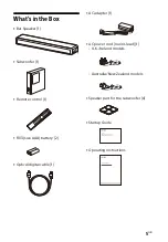 Предварительный просмотр 5 страницы Sony SA-WMT300 Operating Instructions Manual