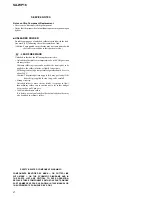 Preview for 2 page of Sony SA-WP16 Service Manual