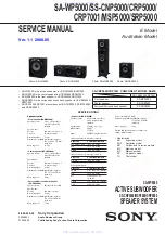 Sony SA-WP5000 Service Manual предпросмотр