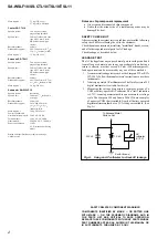 Preview for 2 page of Sony SA-WSLF10 Service Manual