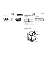 Preview for 3 page of Sony SA-WX700 Service Manual