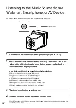 Предварительный просмотр 24 страницы Sony SA-Z1 Operating Instructions Manual