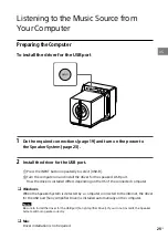 Предварительный просмотр 25 страницы Sony SA-Z1 Operating Instructions Manual