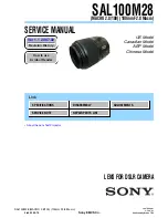 Preview for 1 page of Sony SAL100M28 - Macro Lens - 100 mm Service Manual