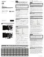 Предварительный просмотр 3 страницы Sony SAL300F28G2 Operating Instructions Manual