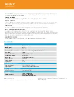 Preview for 2 page of Sony SAL70400G2 Specifications