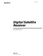 Предварительный просмотр 1 страницы Sony SAT-A1 - Digital Satellite System Operating Instructions Manual