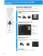 Предварительный просмотр 28 страницы Sony SAT-A50 - Digital Satellite System Operating Instructions Manual