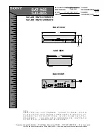 Sony SAT-A65 - Digital Satellite System Dimension Manual preview