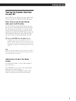 Preview for 9 page of Sony SAVA-27 Operating Instructions Manual
