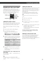 Preview for 11 page of Sony SAVA-27 Operating Instructions Manual