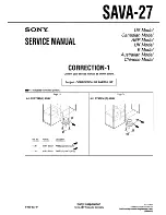 Preview for 21 page of Sony SAVA-27 Service Manual