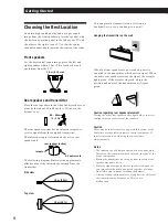 Preview for 8 page of Sony SAVA-57 Operating Instructions Manual