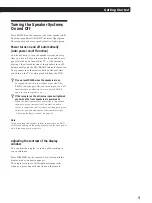 Preview for 9 page of Sony SAVA-57 Operating Instructions Manual