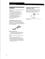 Preview for 4 page of Sony SAVA-59 Operating Instructions Manual