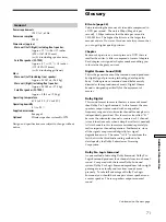 Preview for 71 page of Sony SAVA-D900 Operating Instructions Manual