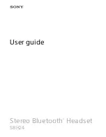 Sony SBH24 User Manual preview
