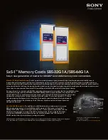 Sony SBS-32G1A Brochure & Specs preview