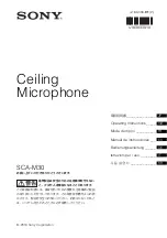 Sony SCA-M30 Operating Instructions Manual preview