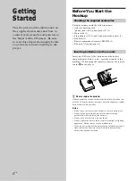 Предварительный просмотр 4 страницы Sony SCD-1 - Super Audio Cd Player Operating Instructions Manual