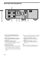 Предварительный просмотр 10 страницы Sony SCD-1 - Super Audio Cd Player Operating Instructions Manual