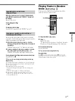 Предварительный просмотр 17 страницы Sony SCD-1 - Super Audio Cd Player Operating Instructions Manual