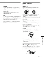 Предварительный просмотр 21 страницы Sony SCD-1 - Super Audio Cd Player Operating Instructions Manual