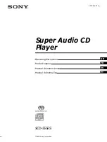 Sony SCD-555ES Operating Instructions Manual предпросмотр