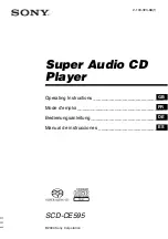 Sony SCD-CE595 Operating Instructions Manual предпросмотр