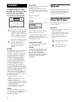 Предварительный просмотр 2 страницы Sony SCD-CE775 Marketing Operating Instructions Manual