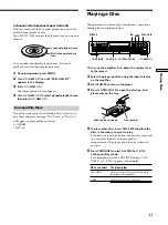 Предварительный просмотр 11 страницы Sony SCD-CE775 Marketing Operating Instructions Manual