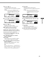 Предварительный просмотр 23 страницы Sony SCD-CE775 Marketing Operating Instructions Manual